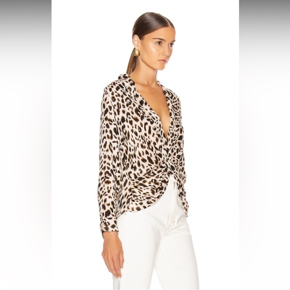 L'AGENCE 100% Silk Mariposa blouse - Picture 2 of 7